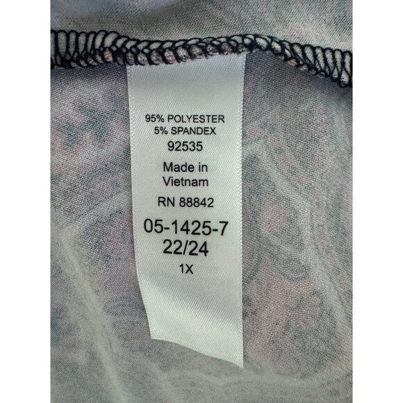 Roaman's Pink Black Paisley Print Sleeveless Maxi Dress Size 22/24 1X 2X 3X Plus - Picture 5 of 8